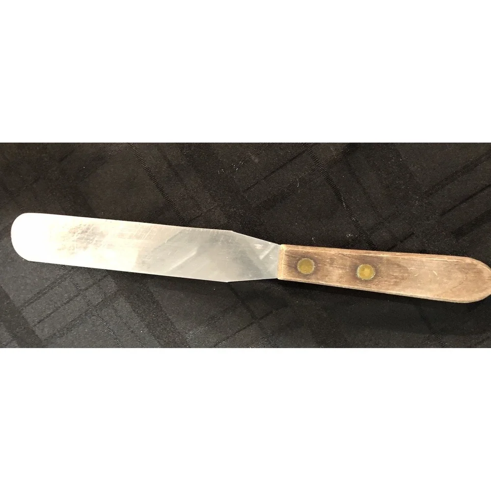 Vintage Stanley  Spatula Spreader Serrated Stainless Steel Blade Frosting Cake - Picture 5 of 6